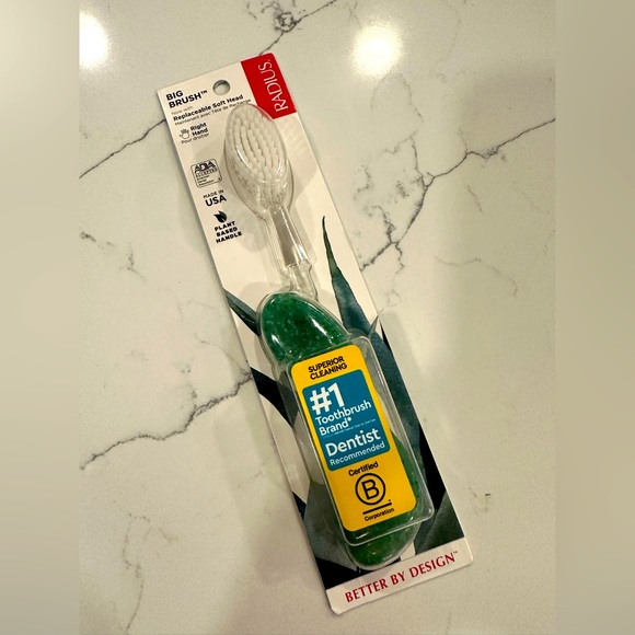 NWT Radius Big Brush Toothbrush - Picture 2 of 4